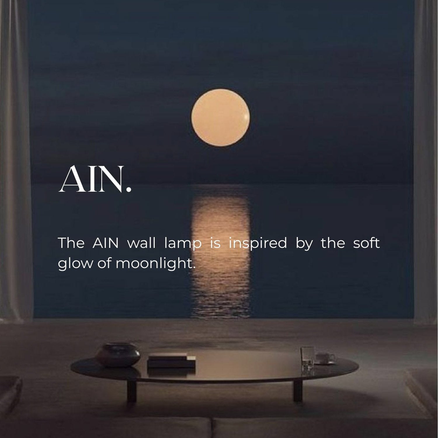 AIN Wall light by Lavinia Erghelan with glass globe 45 cm