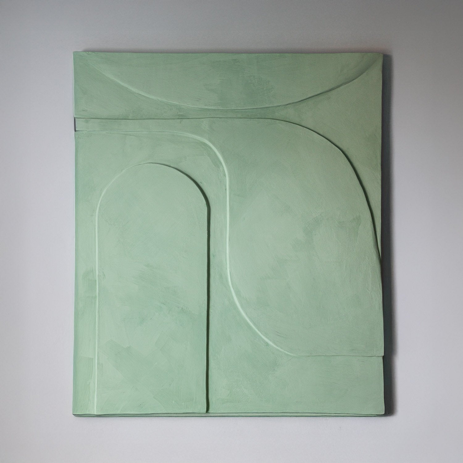 GREEN SCULPTURAL WALL ART - MiSo Architects