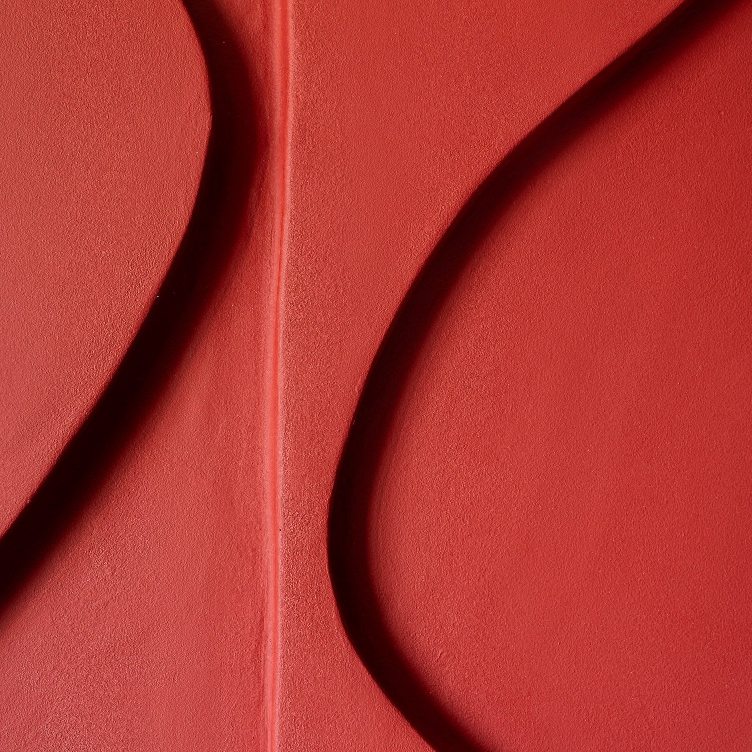 RED SCULPTURAL WALL ART - MiSo Architects