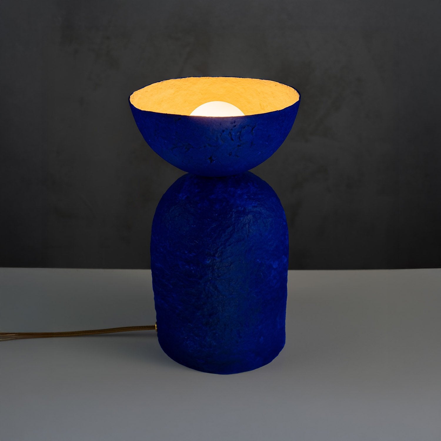 LUMA- Bedside Table Lamp from paper mache