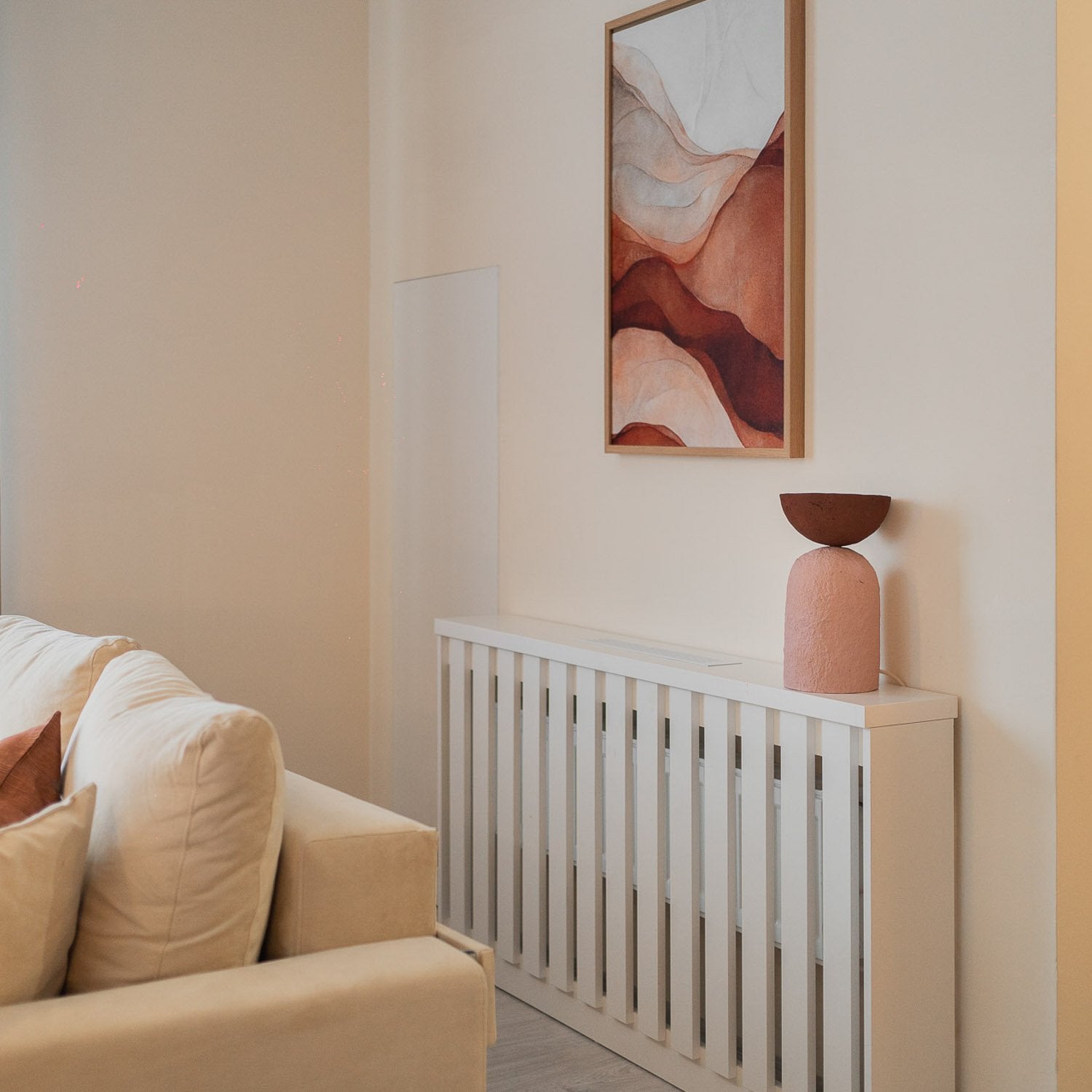 LUMA- Bedside Table Lamp from paper mache