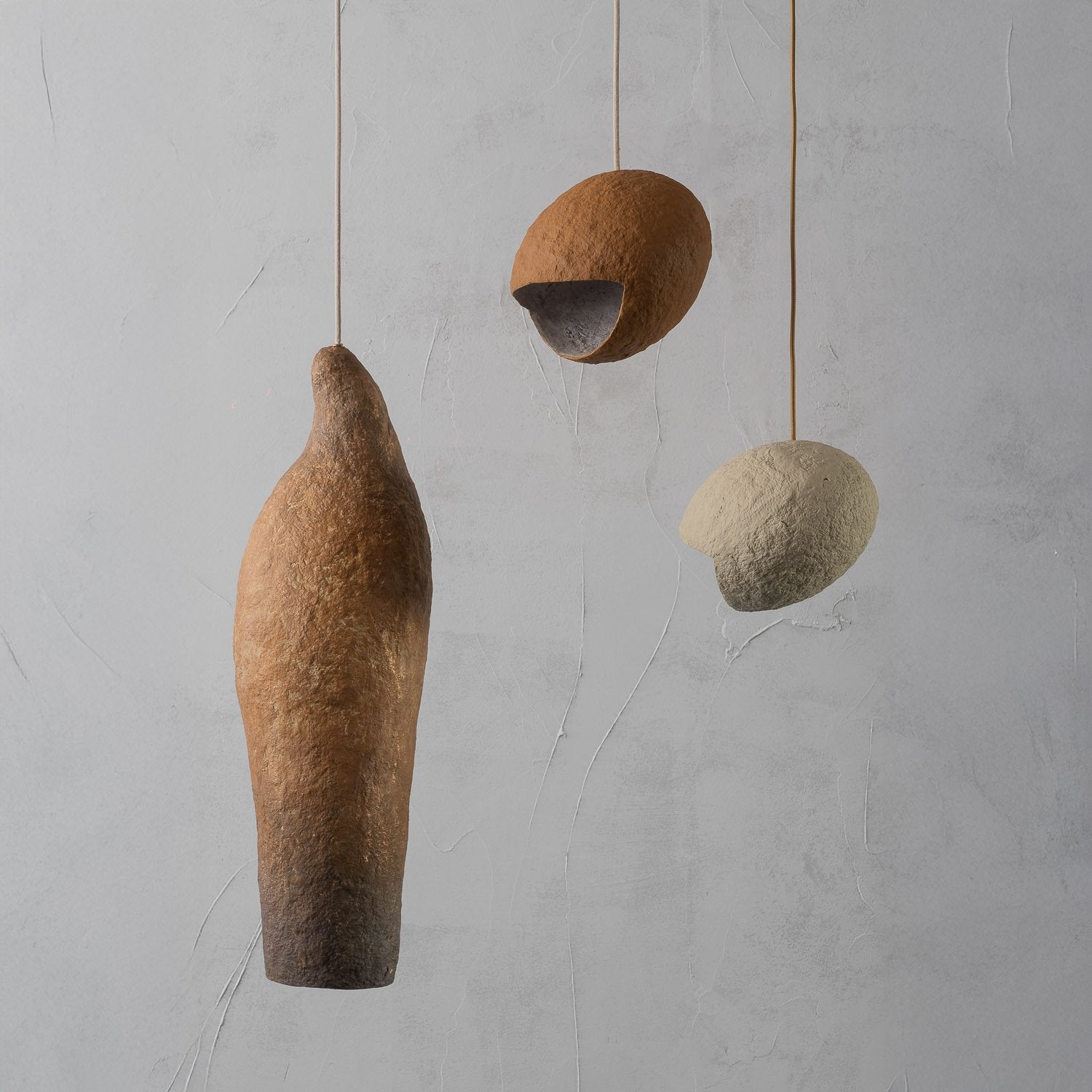 NIDO- Spheric Natural Pendant Light for contemporary Interiors